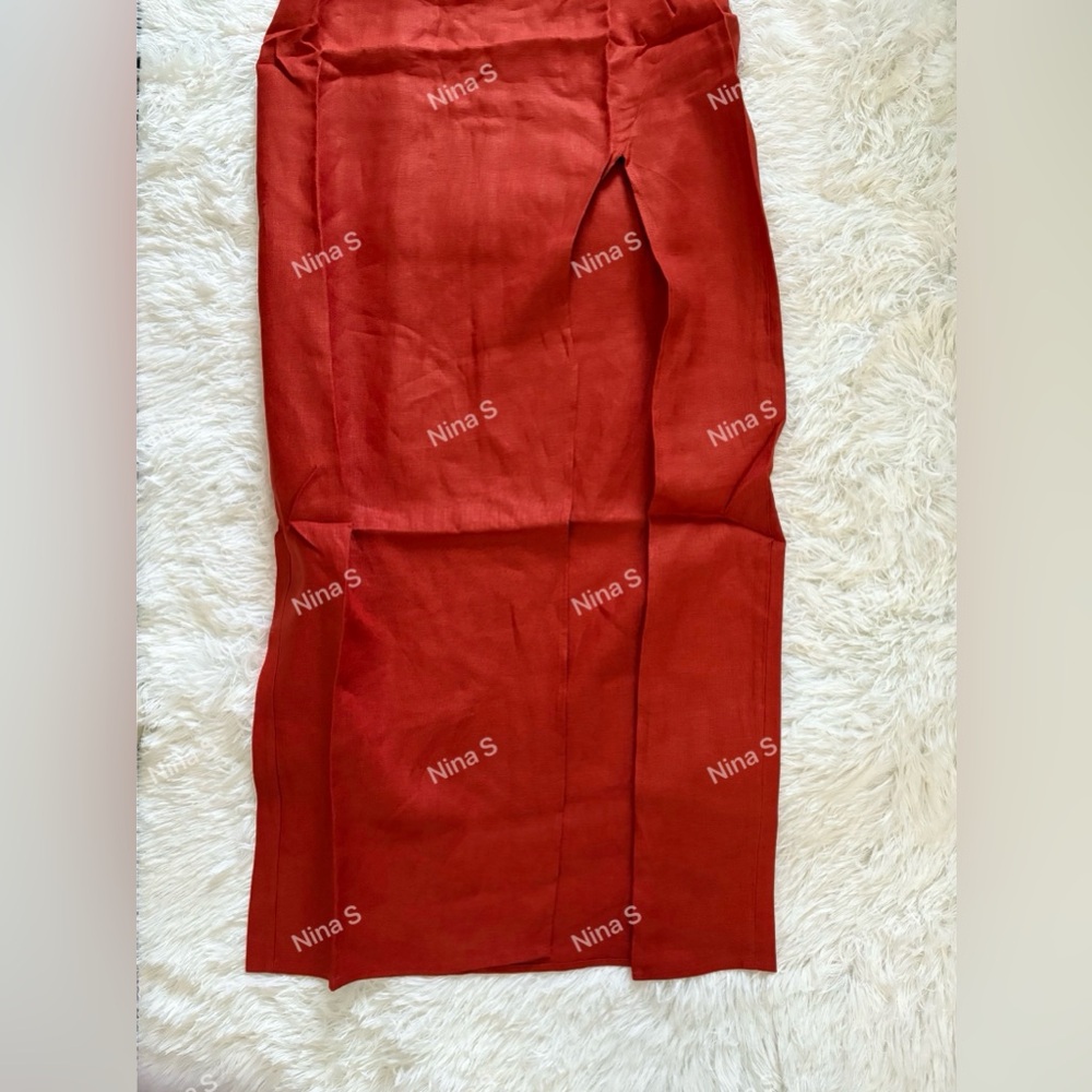 Reformation Red Cutout Midi Dress - Picture 3 of 6
